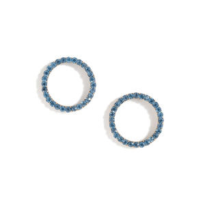 J. Crew Pavé Circle Earrings